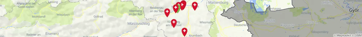 Map view for Pharmacies emergency services nearby Feistritz am Wechsel (Neunkirchen, Niederösterreich)